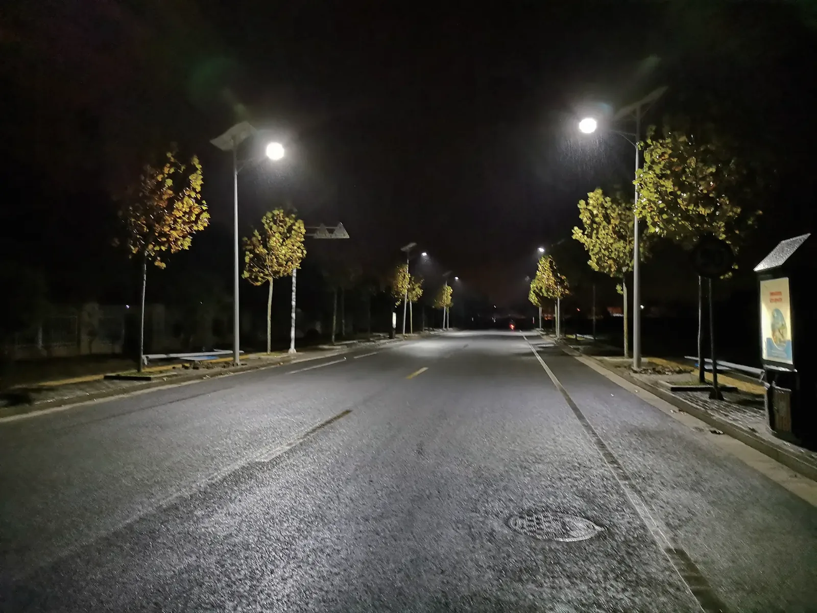 IJL-SSL-G solar street light system with panel and pole