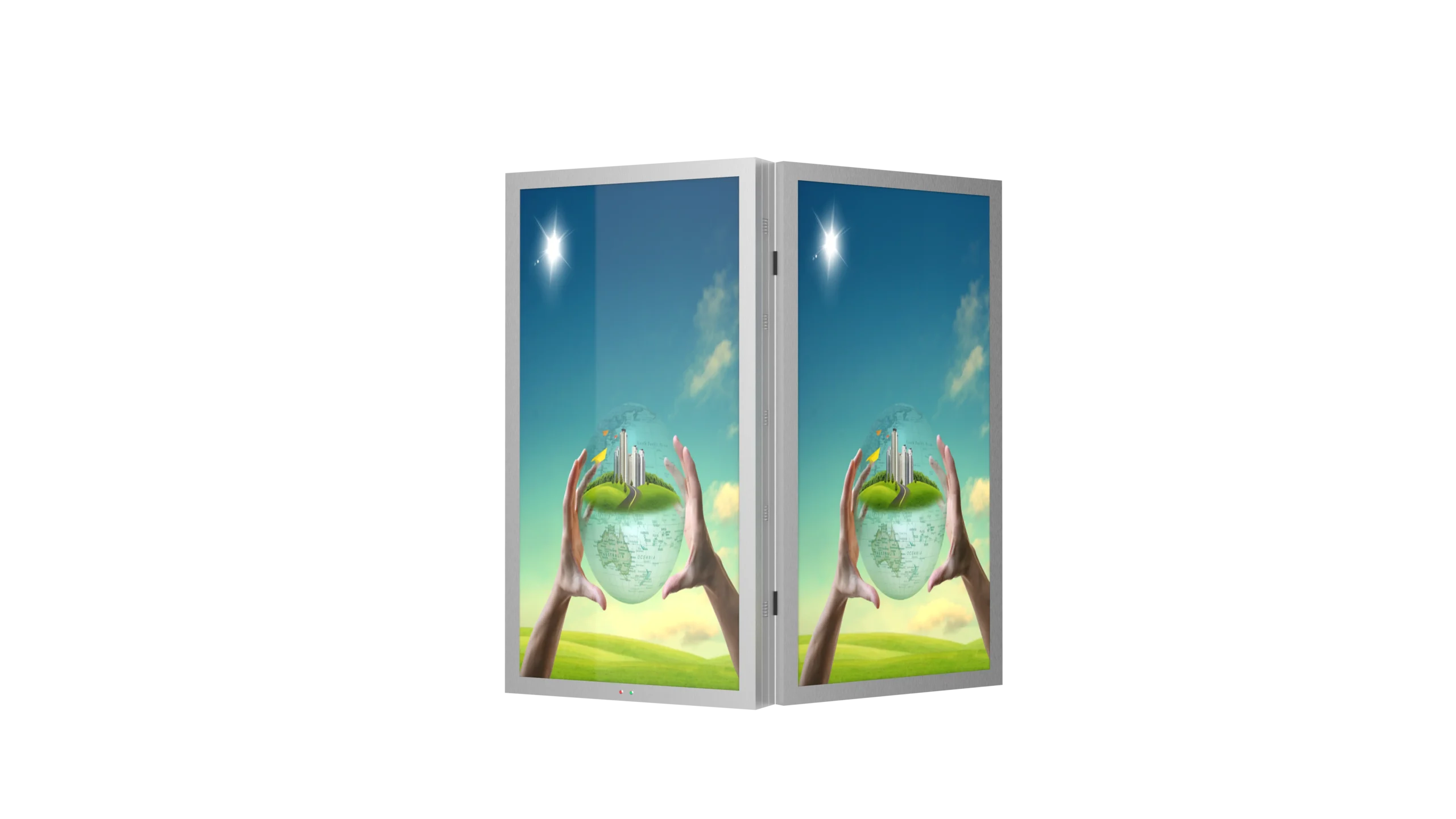 Integrated smart pole system with LED display