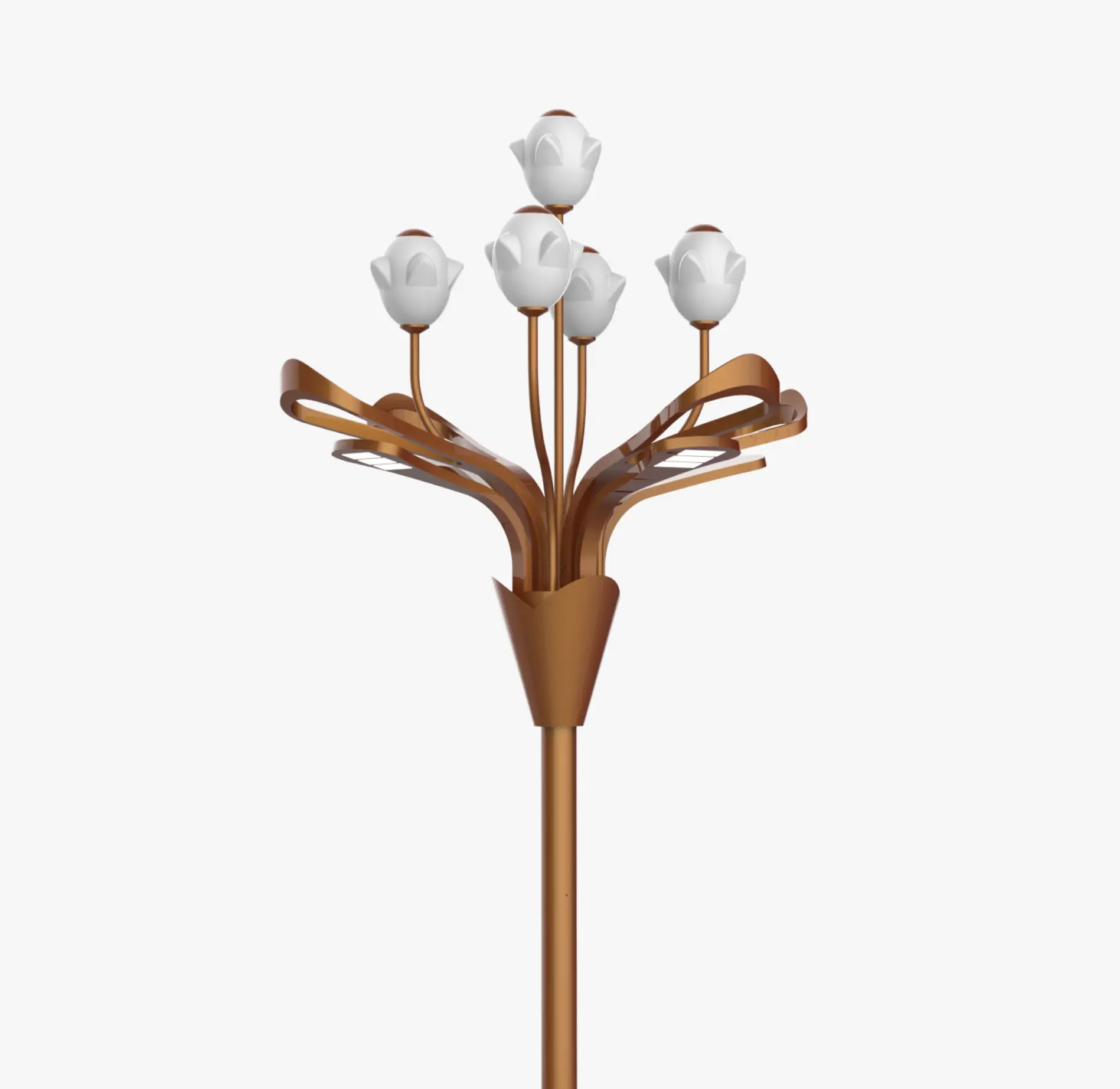 Decorative smart street light pole