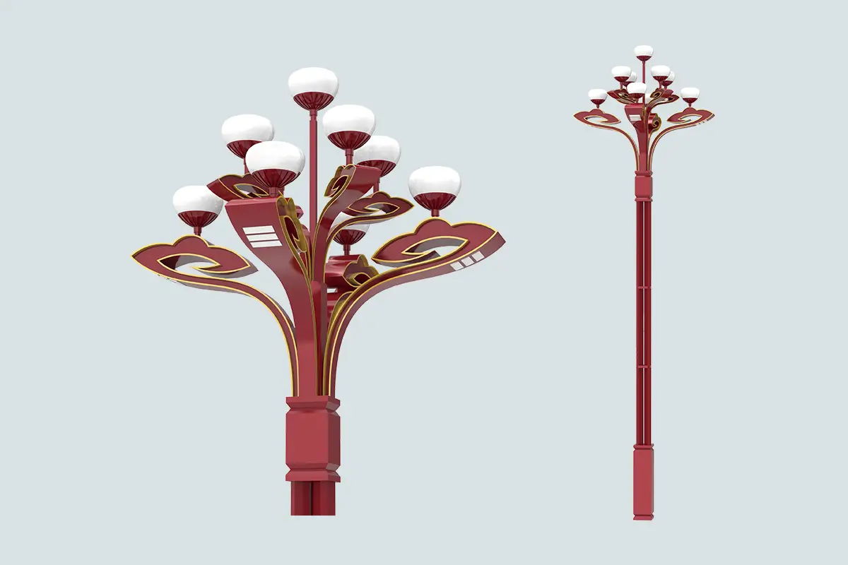 Smart street light pole style 3