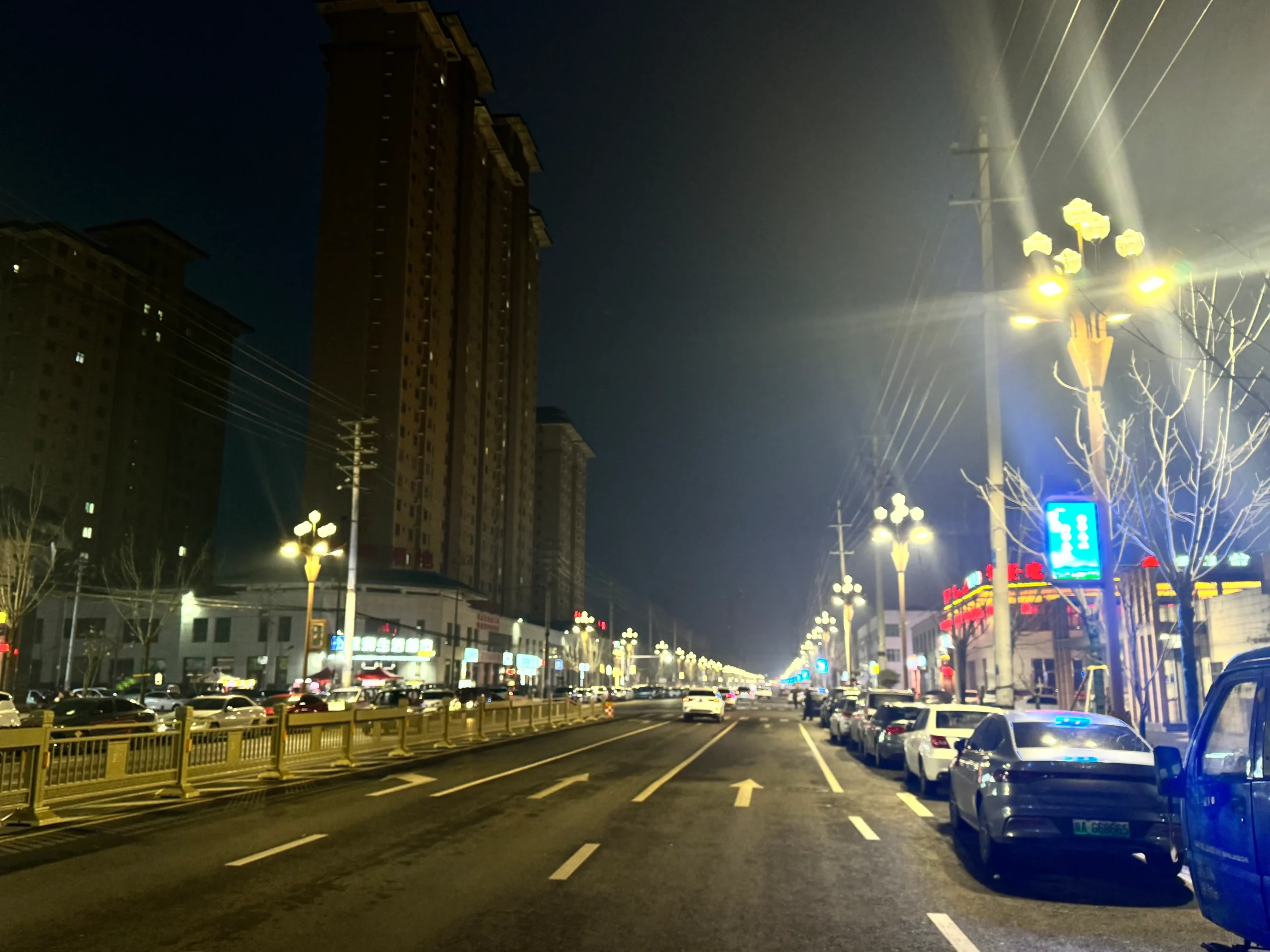 Smart Pole Night Scene