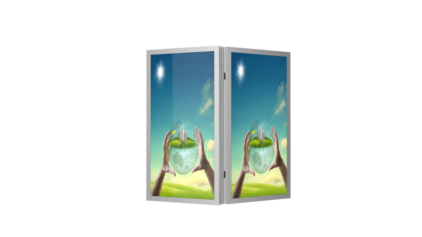 LED display screen module for smart street light information release